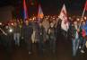 В Ахалцихе армяне провели факельное шествие к памятнику-хачкару