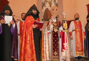 Католикос Всех Армян освятил церковь Св. Эчмиадзин в Тбилиси